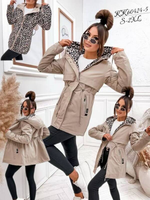 Kurtki damskie cienki Roz S-2XL, 1 Kolor Paczka 5 szt 1